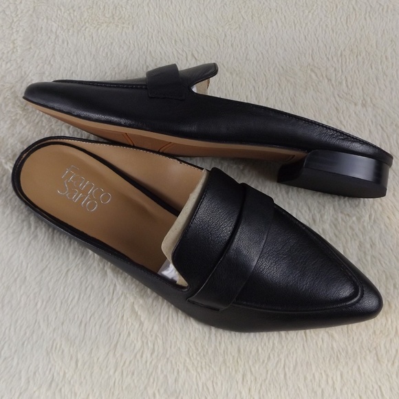 franco sarto leather mules